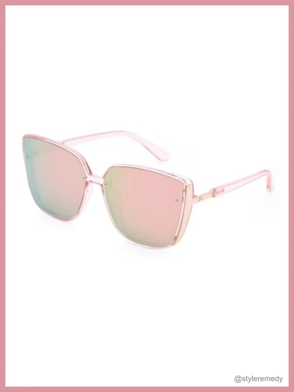 Trendy Oversized Square Sunglasses UV400 Protection Unisex